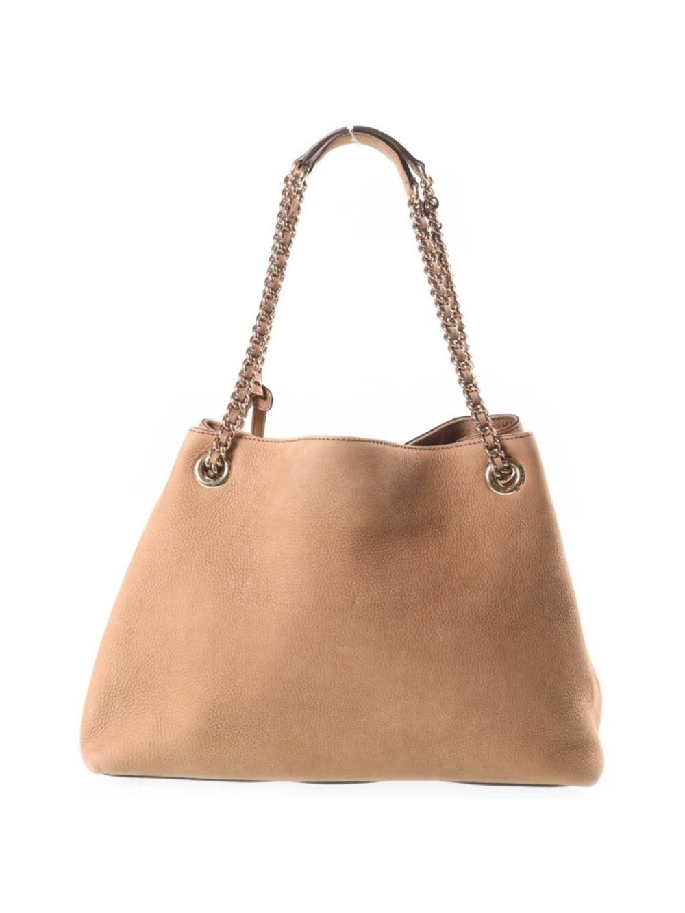Gucci Soho Chain Shoulder Bag Interlocking G Leather Beige - Picture 2 of 8